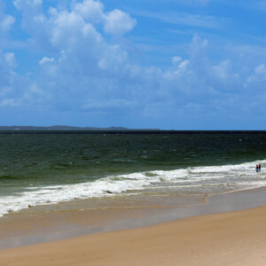 Woorim Beach with Moreton Island