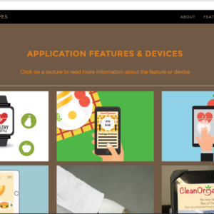 Concept website for Cleanorganicipes, a food & nutrition based application.